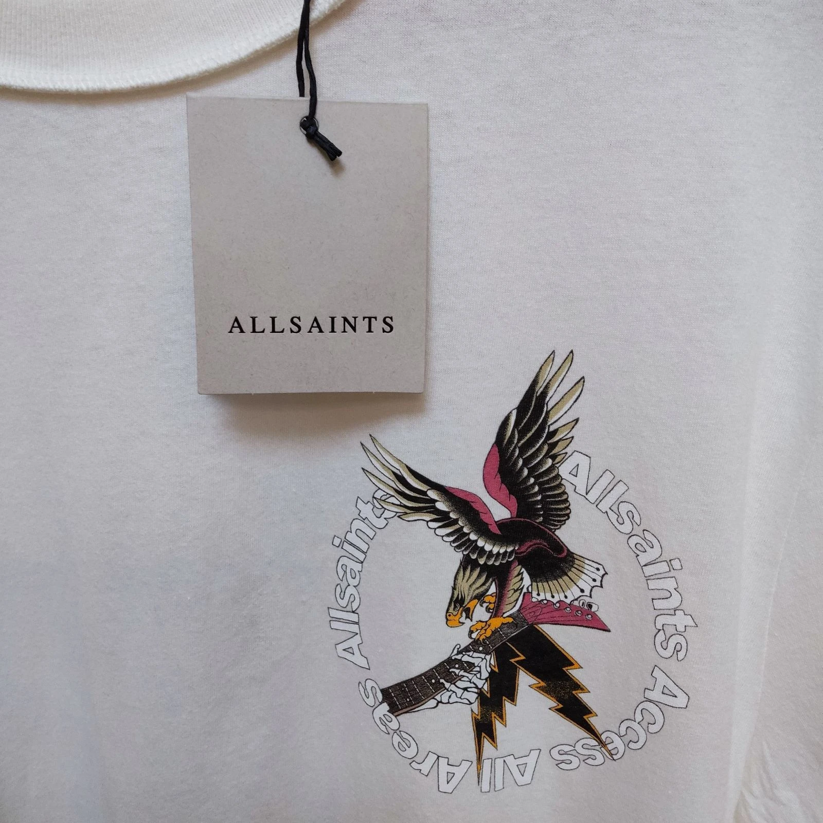 AllSaints Taille L T-Shirt Aigle Surdimensionné – photo 6